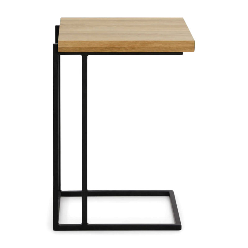 Grande table d'appoint en bois de chêne Luka