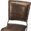  Chaise d'appoint en similicuir brun