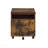 Weathered Oak & Black Finish File Cabinet
