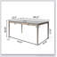 Table de salle à manger, l 68,25 po x H 30,5 po