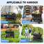 Heavy-Duty Foldable Wagon with Double Decker, Tailgate, All-Terrain Wheels, 450lb Capacity