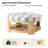 Kat Modern 40" Round Cocktail Ottoman with Solid Wood Legs-1603251387