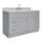 Partham 55'' Single Bathroom Vanity with Carrara Marble Top-67491728