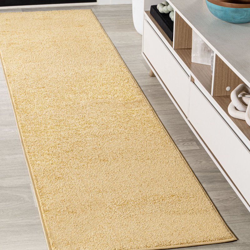 Tapis moutarde Asako, Tapis de couloir 2 pi x 14 pi