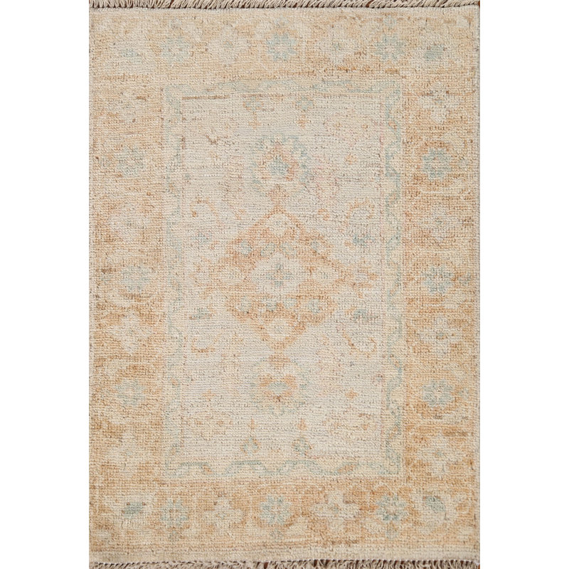 Tapis turc Oushak noué à la main 2 x 3