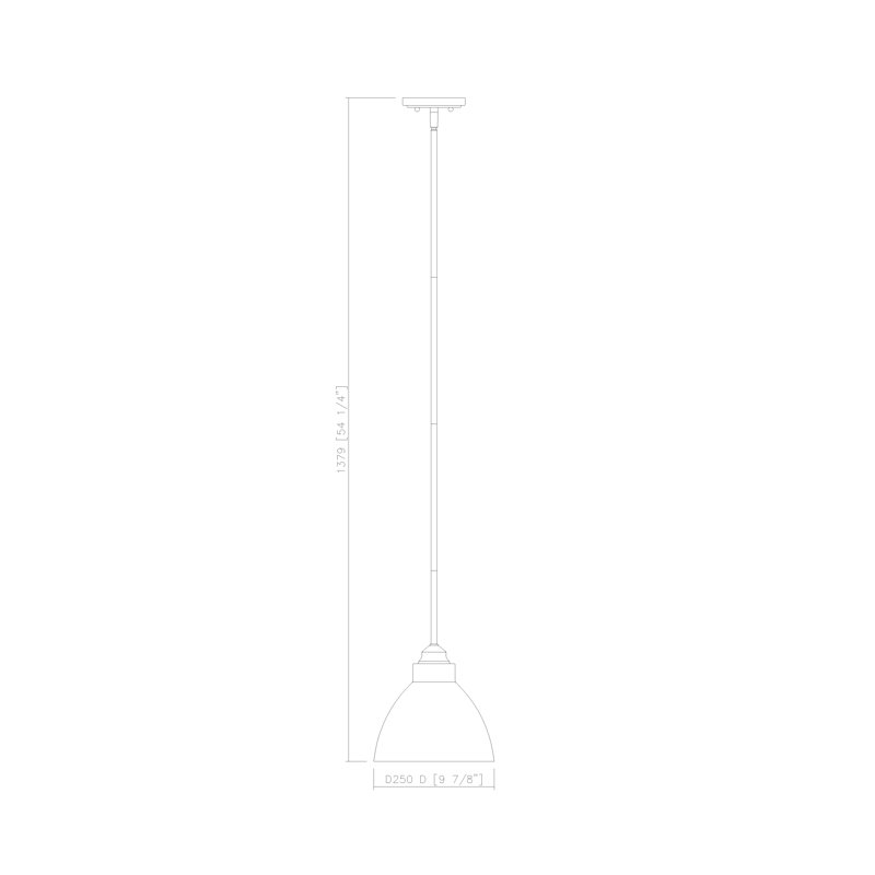 Luminaire suspendu 1 lumière Harworth