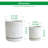 Set of 2 Modern Floral Embossed Ceramic Planter Pots - 4" & 6" with Drainage Hole and Saucer