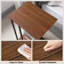 Table-plateau en forme de C Edgecliff - Bureau robuste pour ordinateur portable, nourriture et lecture-605754318
