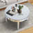 Markus 31.3'' Round Mirror Coffee Table with Glass Top