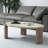 Coffee Table Weathered Grey And Oak Oblong.