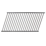 Versai 48'' H x 90.5'' W Gloss Black Metal Fence Panels Included