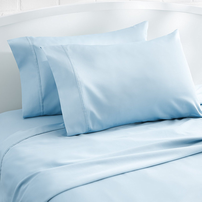Egyptian Cotton Satin - Set of 4, Blue