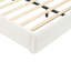 Lit tapissier en tissu de style crème, lit double simple de style moderne, très grand lit-189015983