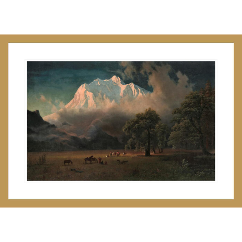 «Mount Adams Washington» par Albert Bierstadt, impression giclée sur cadre, H 21,07 po x l 29,5 po