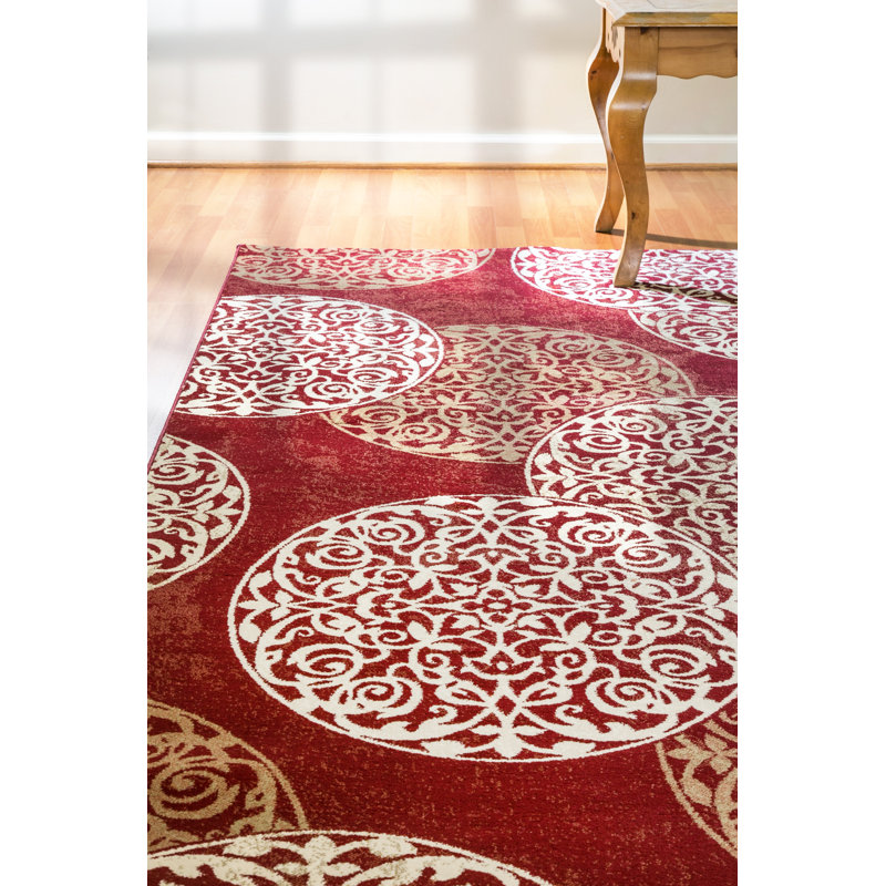 Tapis rouge Morocco, Rectangle 7 pi 10 po x 10 pi 10 po
