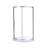 OVE Decors Breeze Premium 44 in. Round Shower Kit w/ Clear, Base in Chrome Finish