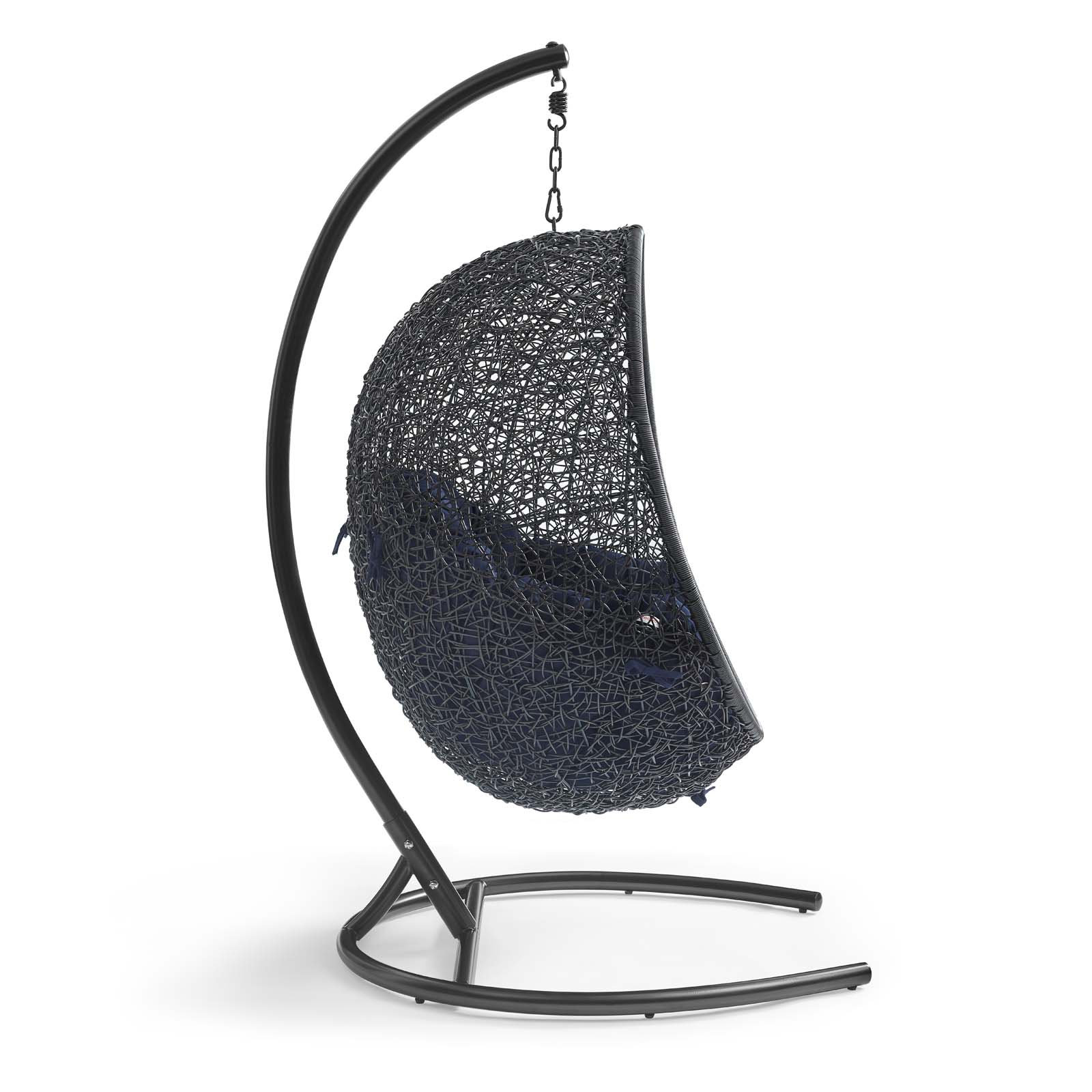 Modway Encase Swing Chair, Navy