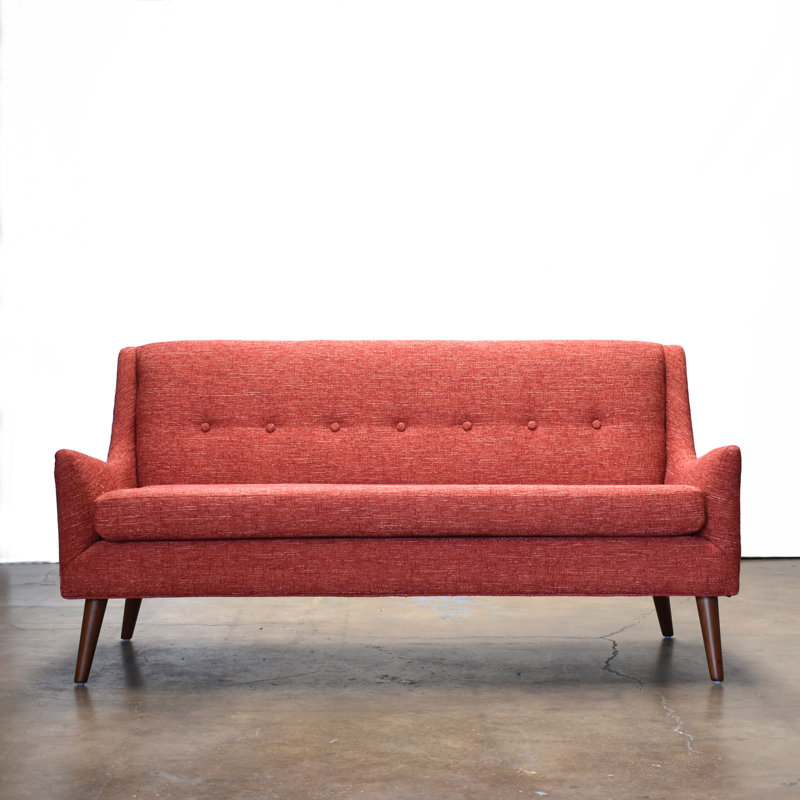 Angela Love Seat, Button Tufting, Picante