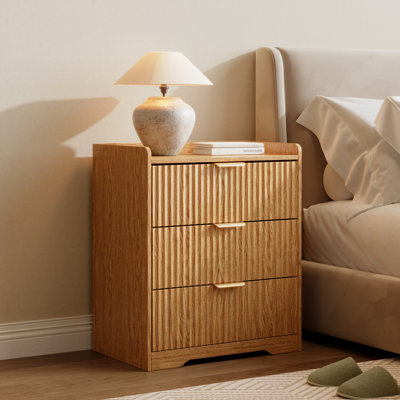 Modern Wide Drawer Wood Dresser, Heavy Duty Storage Chest, Clothing Organizer with Anti-Tip Safety for Bedroom Nursery Furniture