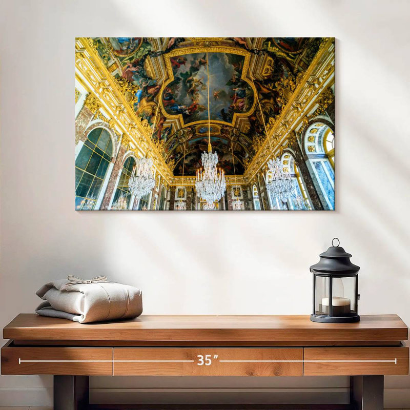 Lilie, château de Versailles, galerie des miroirs, H 16 po x l 24 po