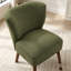 Chaise d'appoint H 33 po avec pieds en bois massif-132524368