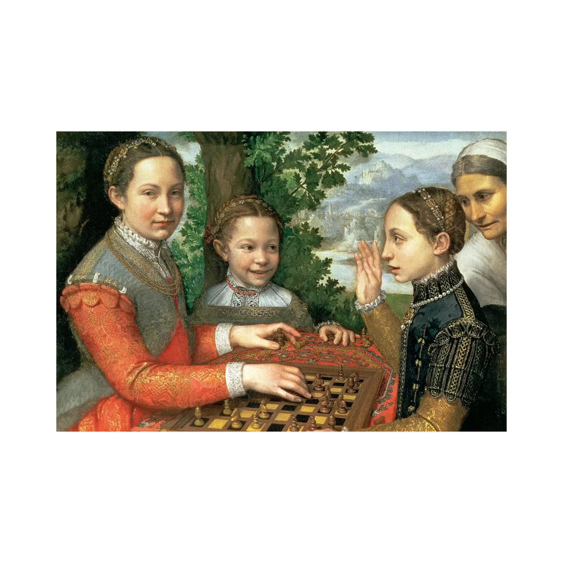Game Of Chess, 1555 by Sofonisba Anguissola - Wrapped Canvas Painting, 30.48cm H x 45.72cm W  x 1.91cm D