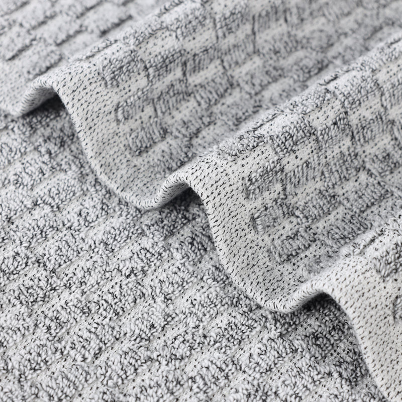 Serviettes de bain Juno, Gris anthracite, Serviette de bain - paquet de 2