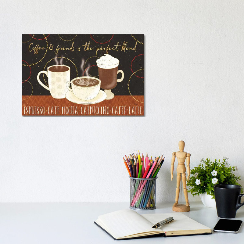 Fresh Coffee I by Lisa Audit - Wrapped Canvas Print, 20.32 cm H x 30.48 cm W