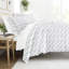 Ensemble de literie réversible 8 pièces - Housse de couette à motif, insert d'édredon et ensemble de draps unis-99311789-99311798