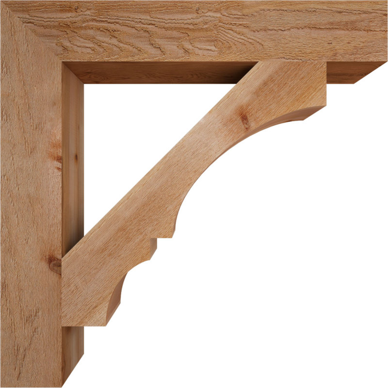 Support de bloc Balboa, Cèdre rouge de l'Ouest brut, L 6 po x P 38 po x H 38 po