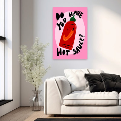 Hot Sauce Modern Vibrant Wall Art