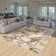 Monaco Series Abrstract Black/Gray/Ivory/Beige Area Rug