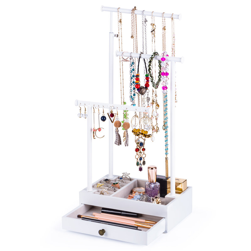 Présentoir à bijoux, Blanc