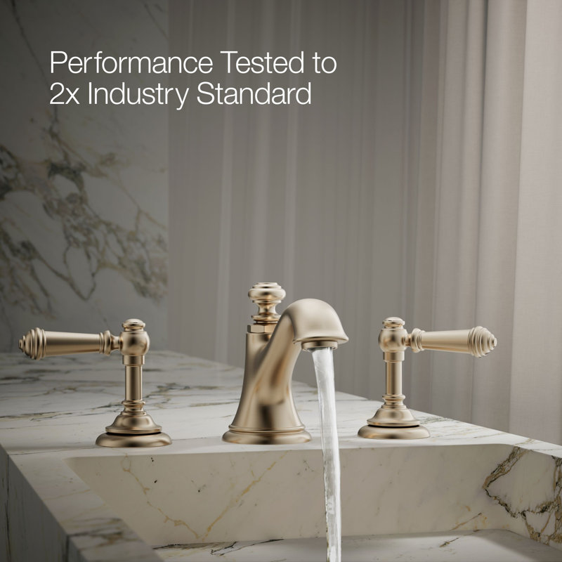 Artifacts Bathroom Sink Spout with Bell Design, Vibrant Brushed Bronze