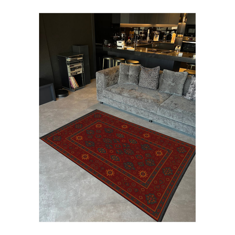 Tapis tissé à la main Mosso, 4'11" x 9'10"