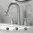 Brushed Nickel Pull Down Bathroom Faucet With Pop-Up Drain, 8 Inch Widespread Bathroom Faucet 3 Hole With Pull Down Sprayer 2 Modes, 8'' Brushed Nickel Bathroom Faucet With Supply Lines