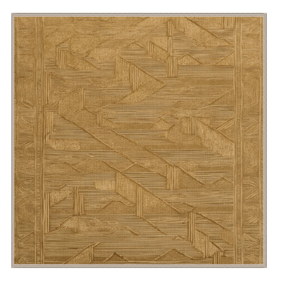 Machine Washable Art Deco Brown Area Rug