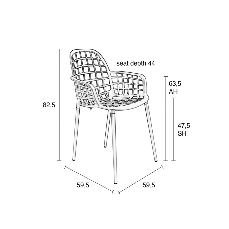 Fauteuil Albert Kuip, Noir