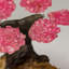 Genuine Rose Quartz Clustered Gemstone Tree On Citrine Matrix (4")