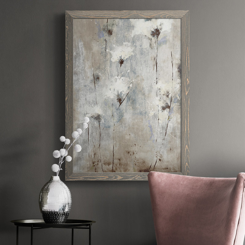Disean ICI TODAY, GONE TOMORROW, reproduction d'art sur toile encadrée, H 37,5 po x l 27,5 po x P 1 po, gris