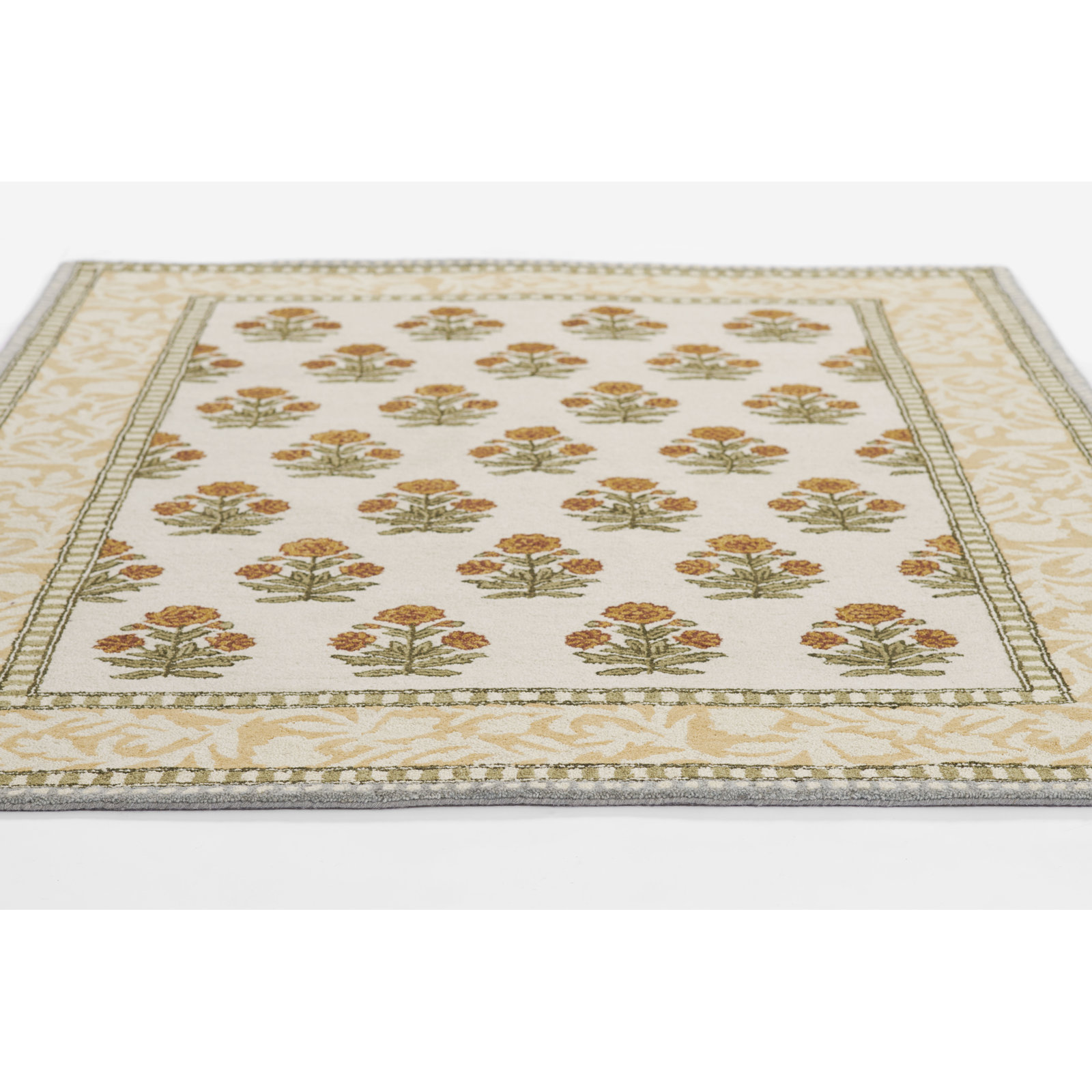 Alice Hand-Tufted Floral Wool Rug, 2'6" X 8' Runner
