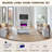 Modern Fireplace TV Stand with Storage Cabinet & Drawers for TVs Up to 80", 32" Tall w/Soundbar & Adjustable Shelves, Curved Profile Design-1556033164-1556033161