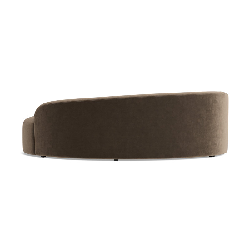 Sofia Left Arm Sofa, Performance Velvet - Otter