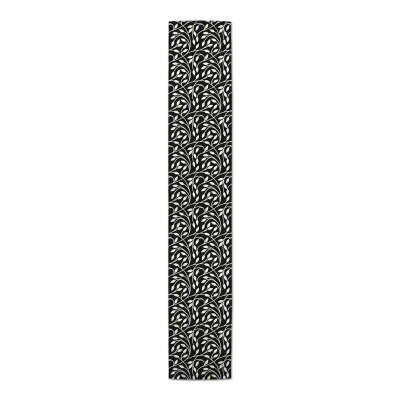 Chemin de table Circle, Noir