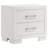 2-Drawer Rectangular Nightstand With Bar Handle Pulls