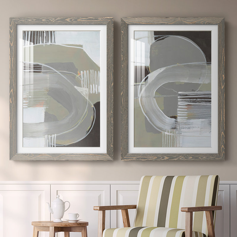 «Arching Neutrals I-Premium», reproduction encadrée prête à être accrochée, Gris, H 31,5 po x l 88 po x P 1,5 po