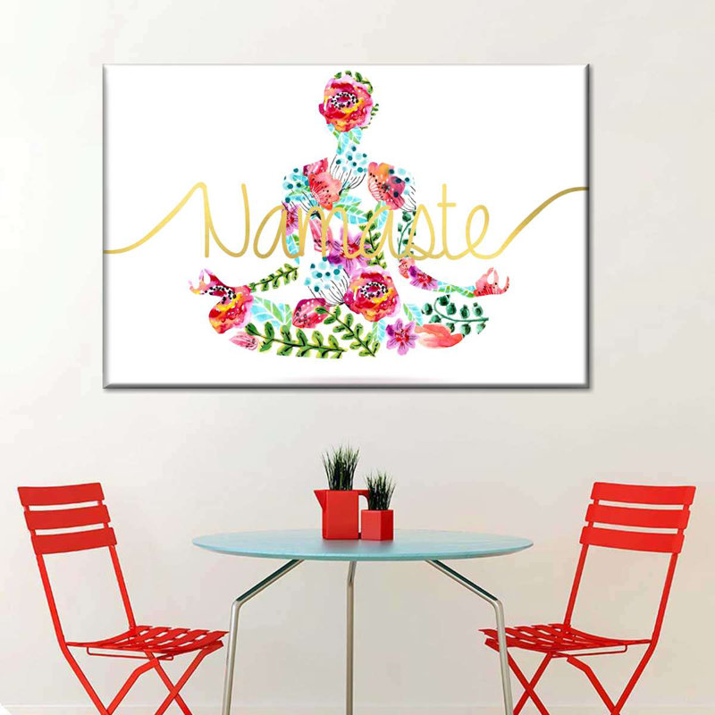Flowering Meditation Canvas Print, H 8 po x l 12 po x P 1 po