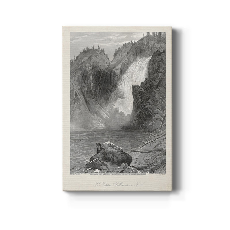 The Upper Yellowstone Falls - Impression, H 18 po x l 12 po x P 1 po