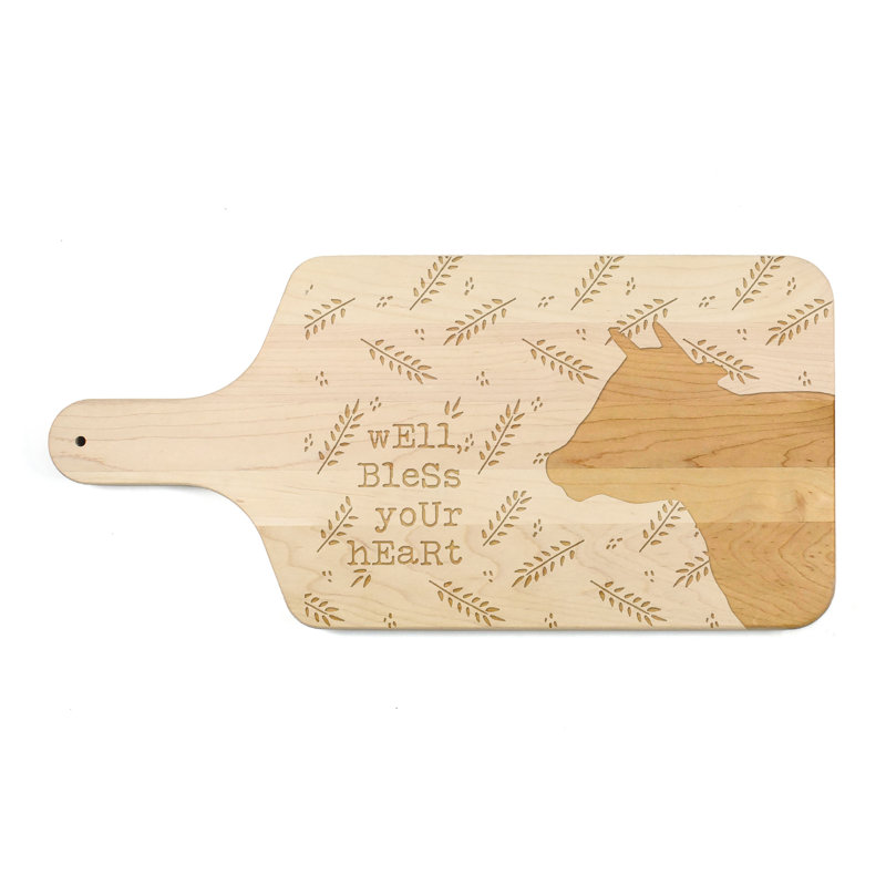 Bless Your Cow Paddle Cutting Board