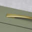 Brushed Brass Slim Bow Handles-126282171
